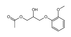 1-O-acetyl-3-(2-methoxyphenoxy)propane-1,2-diol Structure