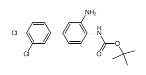 (3-amino-3',4'-dichloro-biphenyl-4-yl)-carbamic acid tert.-butyl ester Structure
