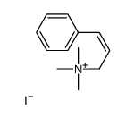 trimethyl-[(E)-3-phenylprop-2-enyl]azanium,iodide Structure