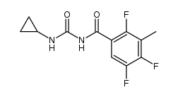 1-cyclopropyl-3-(2,4,5-trifluoro-3-methyl-benzoyl)-urea Structure