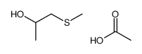 acetic acid,1-methylsulfanylpropan-2-ol Structure