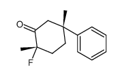 (2S,5R)-2-fluoro-2,5-dimethyl-5-phenylcyclohexan-1-one Structure