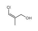 (Z)-1-Chloro-2-methyl-1-propene-3-ol Structure