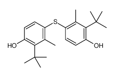2-tert-butyl-4-(3-tert-butyl-4-hydroxy-2-methylphenyl)sulfanyl-3-methylphenol Structure