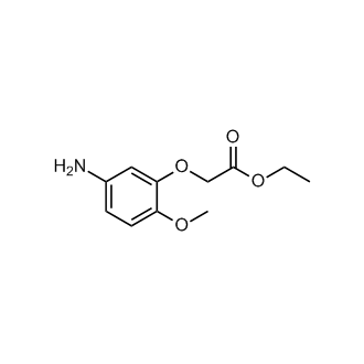 Ethyl2-(5-amino-2-methoxyphenoxy)acetate Structure