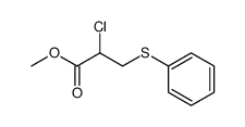 α-Chlor-β-(phenylthio)propansaeure-methylester Structure