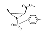 methyl (2S,3S)-3-methyl-1-[(4-methylphenyl)sulfonyl]aziridne-2-carboxylate Structure