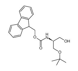 9H-fluoren-9-ylmethyl N-[(2S)-1-hydroxy-3-[(2-methylpropan-2-yl)oxy]propan-2-yl]carbamate Structure