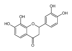 4H-1-Benzopyran-4-one, 2-(3,4-dihydroxyphenyl)-2,3-dihydro-7,8-dihydroxy- structure
