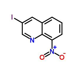 3-碘-8-硝基喹啉结构式