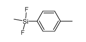 (p-Methyl-phenyl)-methyl-difluor-silan Structure