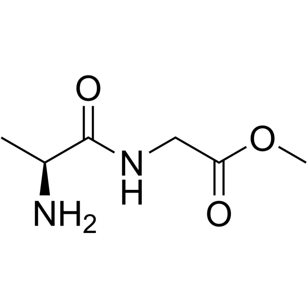 L-丙氨酰甘氨酸甲酯结构式