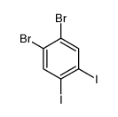 1,2-dibromo-4,5-diiodobenzene Structure