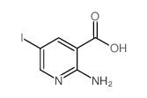 2-氨基-5-碘烟酸结构式