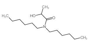 N,N-dihexyl-2-hydroxy-propanamide Structure