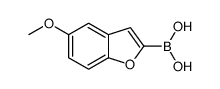5-METHOXYBENZOFURAN-2-BORONIC ACID Structure