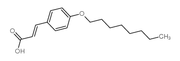 4-(辛氧基)肉桂酸结构式