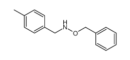 N-(p-methylbenzyl)-O-benzylhydroxylamine Structure