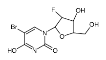 5-Chloro-2',3'-dideoxy-3'-fluoro-uridine structure