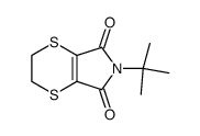 6-tert-butyl-2,3-dihydro-[1,4]dithiino[2,3-c]pyrrole-5,7-dione结构式