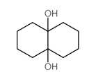 4a,8a-Naphthalenediol, octahydro-, trans- structure