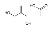 acetic acid,2-methylidenepropane-1,3-diol结构式