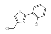 4-(氯甲基)-2-(2-氯苯基)-1,3-噻唑结构式