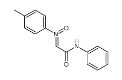 (Z)-N-(p-tolyl)-C-(N-phenylcarbamoyl)nitrone Structure