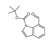 tert-butyl 7-formylindole-1-carboxylate结构式