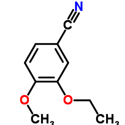 3-乙氧基-4-甲氧基苯腈结构式