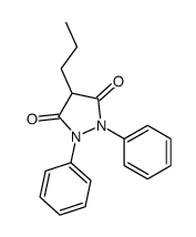 1,2-Diphenyl-4-propyl-3,5-pyrazolidinedione Structure