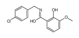 N-[(4-chlorophenyl)methyl]-2-hydroxy-3-methoxybenzamide Structure