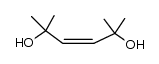 (Z)-2,5-dimethyl-2,5-dihydroxy-3-hexene Structure