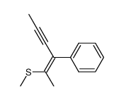 (Z)-2-Methylthio-3-phenyl-2-hexen-4-in结构式