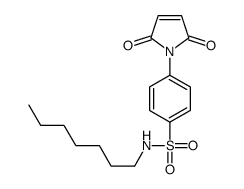 4-(2,5-dioxopyrrol-1-yl)-N-heptylbenzenesulfonamide Structure