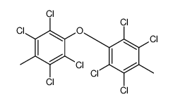 1,2,4,5-tetrachloro-3-methyl-6-(2,3,5,6-tetrachloro-4-methylphenoxy)benzene结构式