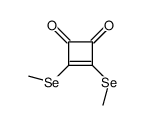3,4-bis(methylselanyl)cyclobut-3-ene-1,2-dione结构式
