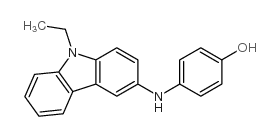 Phenol,4-[(9-ethyl-9H-carbazol-3-yl)amino]-结构式