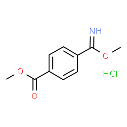 4-(亚氨基(甲氧基)甲基)苯甲酸甲酯盐酸盐结构式