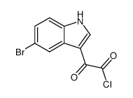 5-BROMO-ALPHA-OXO-1H-INDOLE-3-ACETYL CHLORIDE结构式