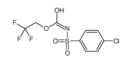 2,2,2-trifluoroethyl N-(4-chlorophenyl)sulfonylcarbamate Structure