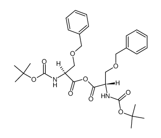 symmetric anhydride of Boc-Ser(Bzl)-OH Structure
