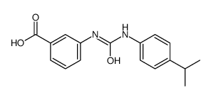 3-[(4-propan-2-ylphenyl)carbamoylamino]benzoic acid Structure