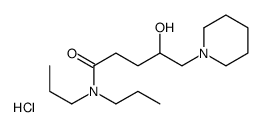 4-hydroxy-5-piperidin-1-yl-N,N-dipropylpentanamide,hydrochloride Structure