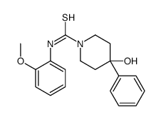 4-hydroxy-N-(2-methoxyphenyl)-4-phenylpiperidine-1-carbothioamide结构式