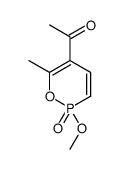 1-(2-methoxy-6-methyl-2-oxo-1,2λ5-oxaphosphinin-5-yl)ethanone结构式