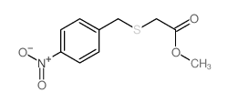 methyl 2-[(4-nitrophenyl)methylsulfanyl]acetate Structure