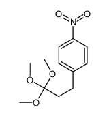 1-nitro-4-(3,3,3-trimethoxypropyl)benzene Structure