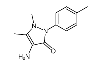 4-amino-1,5-dimethyl-2-p-tolyl-1,2-dihydro-pyrazol-3-one Structure