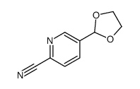 5-(1,3-二氧戊环-2-基)吡啶腈结构式